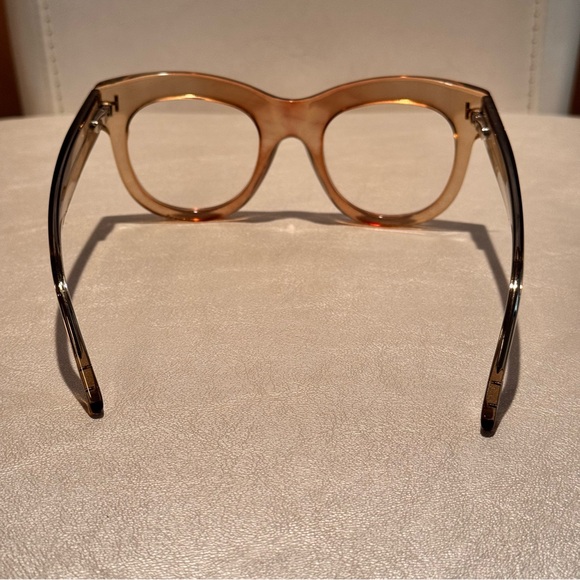 Tom Ford Womens Brown Clear Frame Glasses TF 5493 Acetate Frame Only - Picture 8 of 12